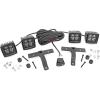 imageRough Country Quad LED Light Pod Kit wWhite DRL for 1823 Jeep JLJT  70824
