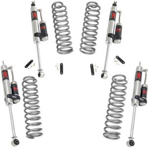 imageRough Country 25 Suspension Lift Kit with M1R Shocks for Jeep Wrangler JK 2Door 20072018  FR M1R Reservoir Shock Absorbers wLifted Coil SpringsM1R Shocks