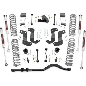 imageRough Country 35 Lift Kit w M1 Shocks for Jeep Wrangler Unlimited JL 20182023 4Door  Fits up to 35 TiresM1 Shocks