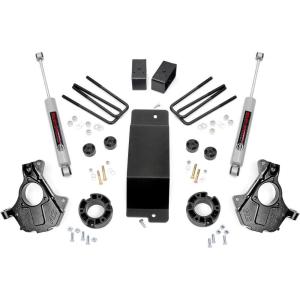 imageRough Country 35 Suspension Lift Kit with Strut SpacersN3 Shocks for Chevy Silverado amp GMC Sierra 1500 20142018 wStock Cast Alu or Stamped Steel Control Arms