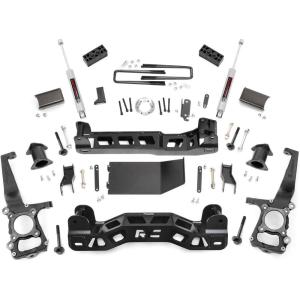 imageRough Country 4 Suspension Lift Kit for 20112013 Ford F150 4WD  57430