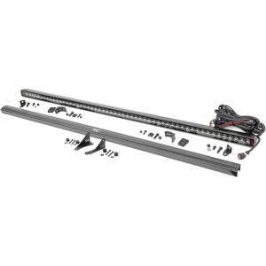 imageRough Country 50 LED Light Bar Kit for Jeep Wrangler JL amp Gladiator JT 20182025  Hood Mount 270W Spectrum Series 24300 Lumens Combo Spot amp Flood Beam