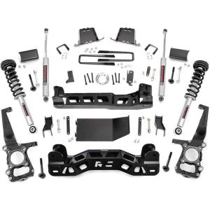 imageRough Country 6 Lift Kit wN3 Struts for 20112013 Ford F150 4WD  57532