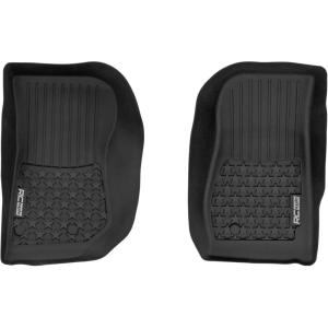 imageRough Country FlexFit Front Floor Mats for Jeep Wrangler JK 2Door 20142018  Custom AllWeather TPE Mats with Spill Saver Lip amp NonSlip Surface