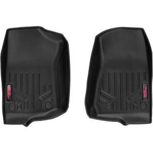 imageRough Country Front Floor Mats for 1822 Jeep Wrangler JLGladiator JT  M6150 Black