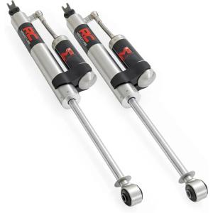 imageRough Country M1R Monotube Rear Shocks with External Reservoir for Jeep Wrangler JK amp Unlimited 20072018 w557 Lift  OffRoad Shock Absorbers 2Pack
