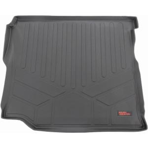 imageRough Country Rear Cargo Mat for Jeep Wrangler JL Unlimited wSubwoofer 20182024  NonSlip Waterproof Flexible Floor Mat Front amp Rear Set