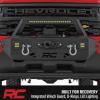 imageRough Country EXO Winch Mount System for Chevy Silverado 1500 20222026  Includes 20in LED Light Bar Dual 2in LED Cubes DRings