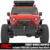 imageRough Country FullWidth Front Winch Bumper for Jeep Gladiator JT amp Wrangler JKJL 20072026  HeavyDuty Bumper wLED Lights DRingsBumper Only
