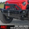 imageRough Country FullWidth Front Winch Bumper for Jeep Gladiator JT amp Wrangler JKJL 20072026  HeavyDuty Bumper wLED Lights DRingsBumper Only
