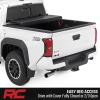 imageRough Country Hard LowProfile TriFold Tonneau Cover for Toyota Tacoma 20242026  LowProfile Aluminum Truck Bed Cover Fits 6 Bed 735 wUtility Rail System
