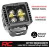 imageRough Country Quad 2 Cube LED Lights with White DRL for Toyota Tundra 20142021  Lower Windshield Mount 7200 Lumens Spot Beam OffRoad Lighting2 Amber DRL