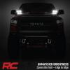 imageRough Country Quad 2 Cube LED Lights with White DRL for Toyota Tundra 20142021  Lower Windshield Mount 7200 Lumens Spot Beam OffRoad Lighting2 Spot Beam