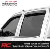 imageRough Country Tapeon Window Rain Guards for Chevy Silverado amp GMC Sierra 15002500HD3500HD Crew Cab 20142018  Low Profile Window Visors 4Pc Rain Guard for Trucks