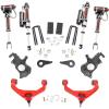 imageRough Country 35 Lift Kit wN3 Shocks for Chevy Silverado amp GMC Sierra 2500HD3500HD 20112019 wFactory Rear Overload Springs  Silver Control ArmsVertex Shocks  Red Arms