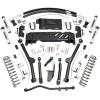 imageRough Country 45 Lift Kit w V2 Shocks Full Rear Leaf Springs amp Adjustable Control Arms for Jeep Cherokee XJ 19842001 25L40L w NP231 Transfer Case