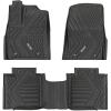 imageRough Country FlexFit Front Floor Mats for Toyota Tundra 20222025 Crew Cab  Custom AllWeather NonSlip TPE Liners wSpill Saver LipFront  Rear