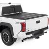 imageRough Country Hard LowProfile TriFold Tonneau Cover for Toyota Tacoma 20242026  LowProfile Aluminum Truck Bed Cover Fits 6 Bed 735 wUtility Rail System
