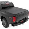imageRough Country Soft TriFold Tonneau Cover for Chevy Colorado amp GMC Canyon 20232025  Fits 5 Bed WeatherResistant Truck Bed Cover