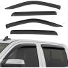 imageRough Country Tapeon Window Rain Guards for Chevy Silverado amp GMC Sierra 15002500HD3500HD Crew Cab 20142018  Low Profile Window Visors 4Pc Rain Guard for Trucks