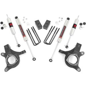 imageRough Country 3 Suspension Lift Kit with M1 Shocks for Chevy Silverado amp GMC Sierra 1500 2WD 19992006