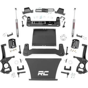imageRough Country 6 Suspension Lift Kit with N3 Shocks for Chevy SilveradoGMC Sierra 1500 2WD 20192024