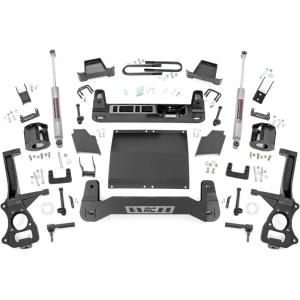 imageRough Country 6 Suspension Lift Kit with Strut Spacers amp N3 Rear Shocks for Chevy Silverado 1500 20252026  Fits 53L62L V830L Turbo Diesel