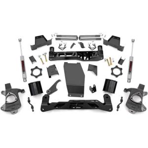 imageRough Country 6 Suspension Lift Kit with Strut SpacersN3 Shocks for Chevy Silverado amp GMC Sierra 1500 20142018 wStock Cast Alu or Stamped Steel Control Arms