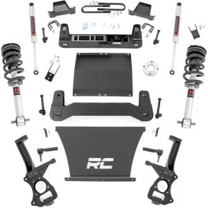 imageRough Country 6 Suspension Lift Kit with Vertex Coilovers amp Vertex Shocks for Chevy Silverado 1500 2WD 20252026  V8 wRear MultiLeaf SpringsM1 Struts  M1 Shocks