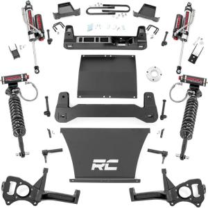 imageRough Country 6 Suspension Lift Kit with Vertex Coilovers amp Vertex Shocks for Chevy Silverado 1500 2WD 20252026  V8 wRear MultiLeaf SpringsVertex Coilovers  Vertex Shocks