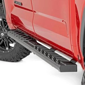 imageRough Country BA2 Running Boards for Toyota Tundra CrewMax 20222026  5 Wide Steel Step Bars NonSlip Grip Foot Rails NoDrill Install Truck Side Steps