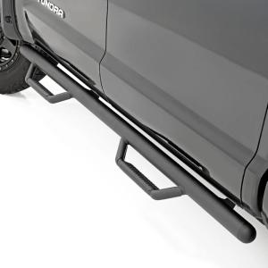 imageRough Country Cab Length Nerf Step Bars for Toyota Tundra 20072021 Crew Max  Rugged Side Steps Easy BoltOn Install OffRoad Ready