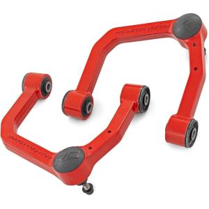 imageRough Country Forged Aluminum Upper Control Arms for Toyota Tacoma 20242025 OE Upgrade 2Pack RedRed Finish