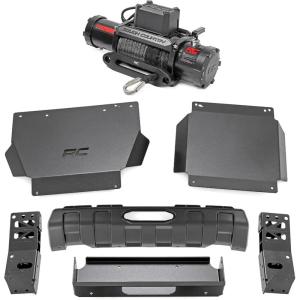 imageRough Country Hidden Winch Kit for Toyota Tacoma 20242025 for Reliable OffRoad RecoveryMount with PRO12000S Winch