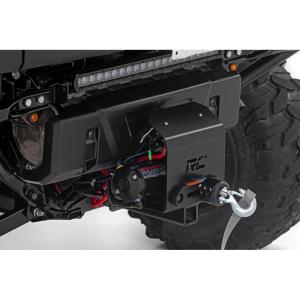 imageRough Country Hitch Winch Mount for UTVs  Fits 2 Receiver BoltOn Winch Plate for Recovery amp Trail Use