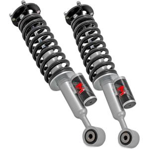 imageRough Country M1R Front Reservoir Leveling Struts for Toyota Tacoma 20242026  Adjustable Ride Height Monotube Suspension Improved Handling