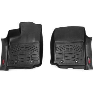 imageRough Country SureFit Front Floor Mats for Toyota Tacoma 20162023  Waterproof NonSlip Flexible Floor Mat Front Set