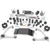 imageRough Country 475 Lift Kit Combo for Chevy Silverado amp GMC Sierra 1500 20072013 4WD  Red Control ArmsSilver Arms