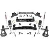 imageRough Country 7 Suspension Lift Kit with M1 StrutsM1 Shocks for Chevy Silverado amp GMC Sierra 1500 2WD 20142018 wStock Cast Alu or Stamped Steel Control Arms
