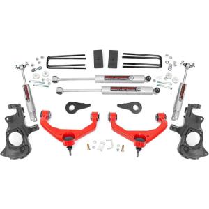 imageRough Country 35 Lift Kit for 20112019 ChevyGMC 25003500 2WD4WD  95730RED