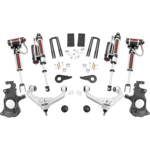 imageRough Country 35 Lift Kit for 20112019 ChevyGMC 25003500 2WD4WD  95740Vertex Shocks  Silver Arms