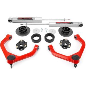 imageRough Country 35 Lift Kit wN3 Shocks for 20192024 Ram 1500 4WD  31430RED