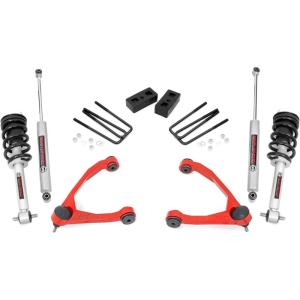 imageRough Country 35 Lift Kit wN3 Struts for 0713 ChevyGMC 1500 2WD  24623RED
