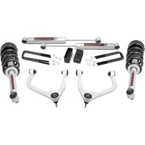 imageRough Country 35 Lift Kit wN3 Struts for 20192024 GMC Sierra 150022631