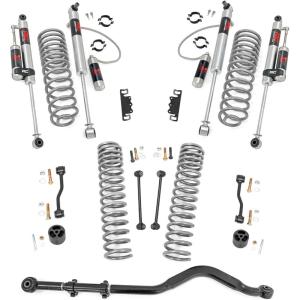 imageRough Country 35 Lift Kit with M1R Reservoir Shocks for Jeep Gladiator JT 20202023  Fits up to 37 Tires Easy Bolton InstallationM1R Shocks