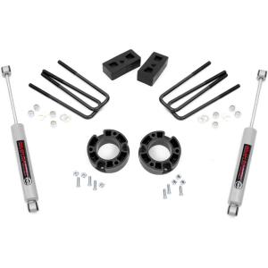 imageRough Country 35 Suspension Lift Kit with Strut SpacersN3 Rear Shocks for Chevy Silverado amp GMC Sierra 1500 20072013 2WDStrut SpacersN3 Shocks