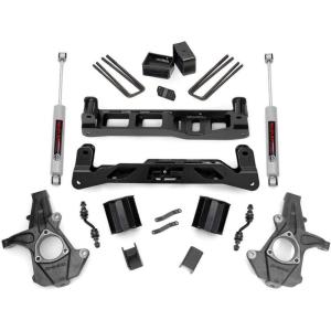 imageRough Country 5 Suspension Lift Kit with Strut SpacersN3 Shocks for Chevy Silverado amp GMC Sierra 1500 2WD 20142018 wStock Cast Alu or Stamped Steel Control Arms