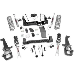 imageRough Country 6 Lift Kit wM1 Struts for 20122018 Ram 1500 4WD  33240N3 Struts  N3 Rear Shocks