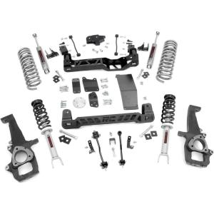 imageRough Country 6 Suspension Lift Kit with N3 Struts amp N3 Rear Shocks for Ram 1500 4WD 20092011  Run up to 37 Tirestrucks offroad jeeps wrangler suspension