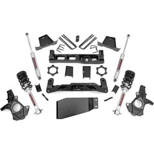 imageRough Country 6 Suspension Lift Kit with N3 StrutsN3 Rear Shocks for Chevy Silverado amp GMC Sierra 1500 20072013 4WDN3 StrutsN3 Rear Shocks